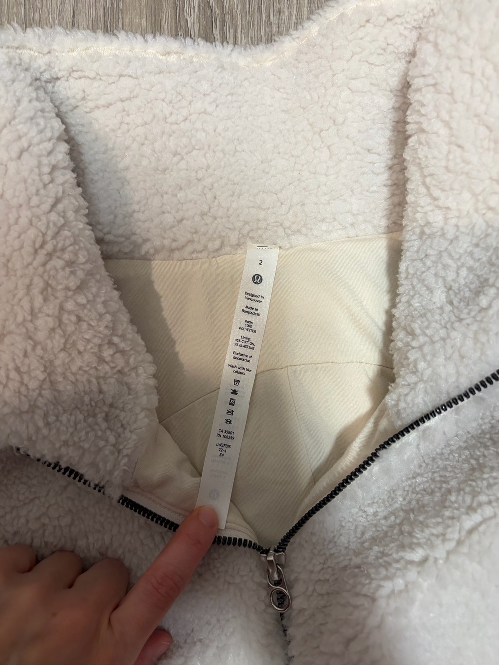 Lululemon Sherpa Fleece Jacket - Picture 2 of 4